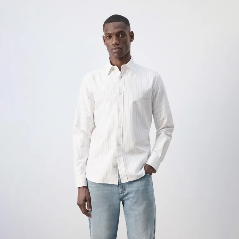 Camisa 100% Algodón Rayas Hombre