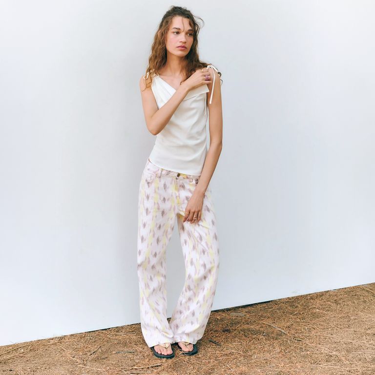Jeans Low Waist Estampados Niña Mango Kids