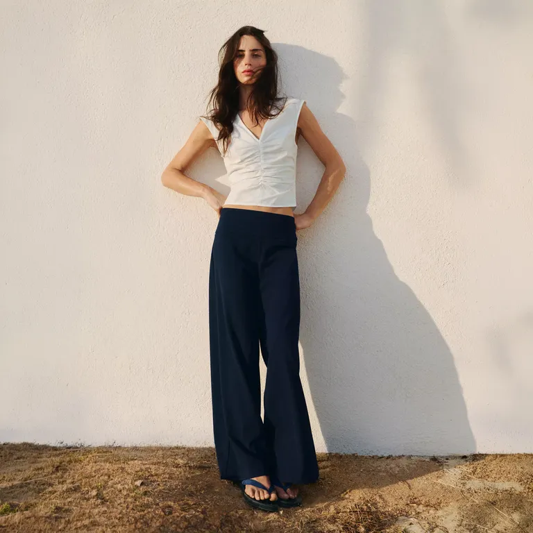 Pantalón Wide Leg Tiro Alto Niña