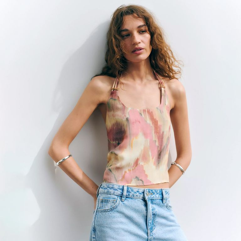 Top Halter Tie-Dye Niña