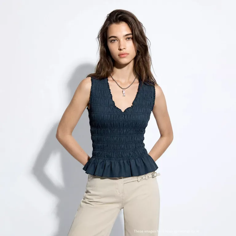 Top Algodón Fruncido Niña Mango Kids