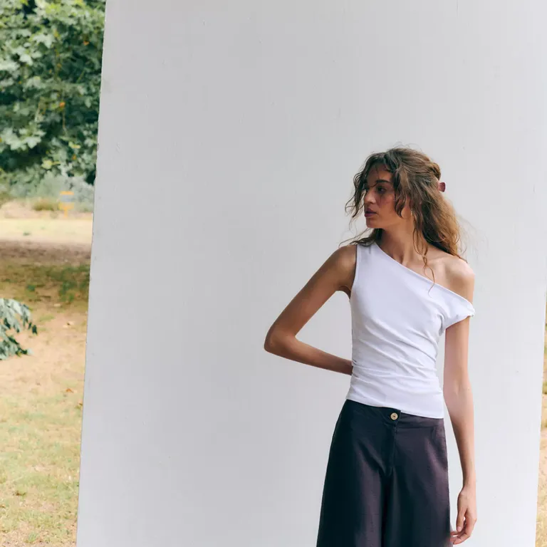 Pantalón Recto Fluido Niña Mango Kids