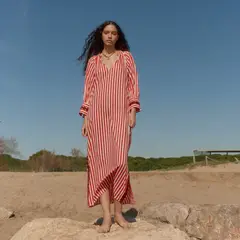 BABBAKI - Tunica Rayas 100% Algodón Mujer