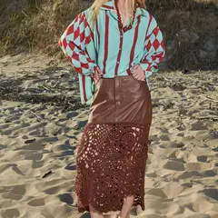 THE FARRA - Blusa Estampada Oversize Mujer