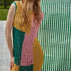 THE FARRA - Vestido Tejido Crochet Mujer