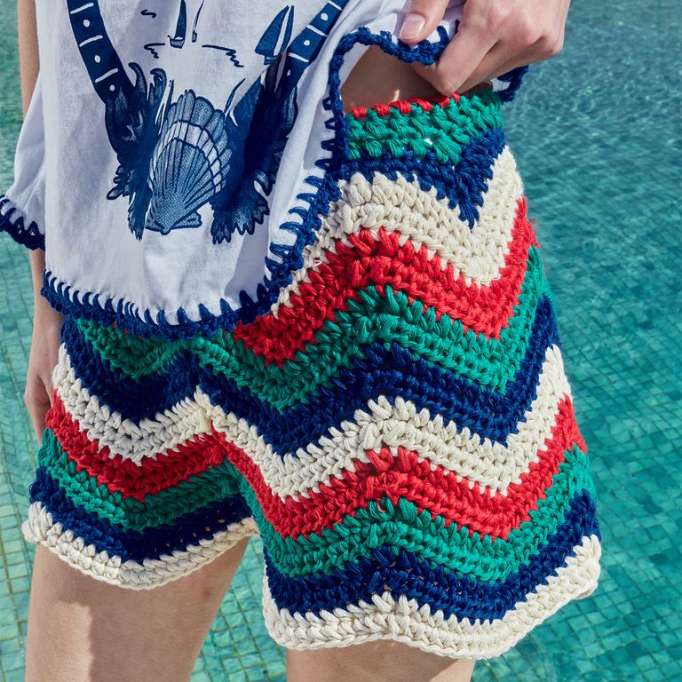 Shorts 100% Algodón Tejido Mujer