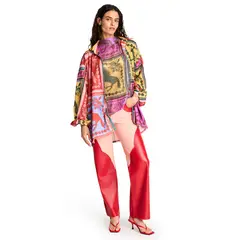 THE FARRA - Blusa Estampada Holgada Mujer