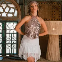 CARO CRIADO - Top Brillos Mujer