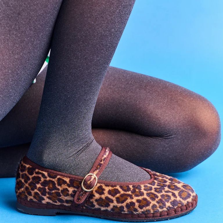Ballerina Mujer Terciopelo Animal Print