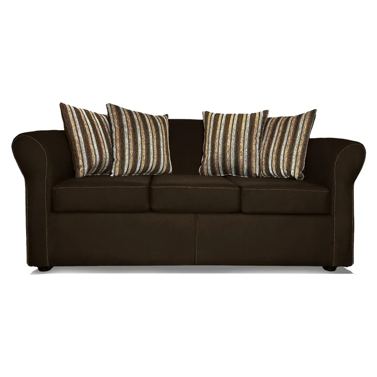 COMERCIALIZADORA ELEGANT DETAIL Sofa 3 Cuerpos Marcus Café