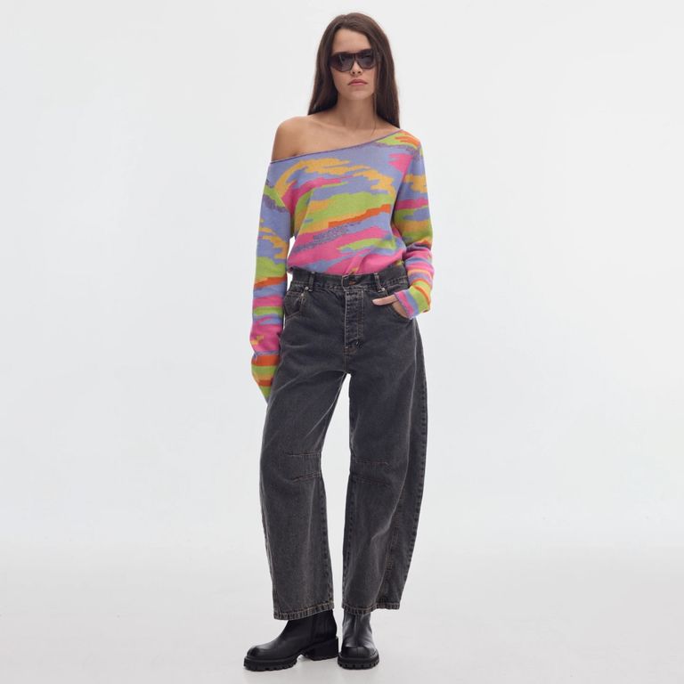 Jeans Barrel 100% Algodón Mujer