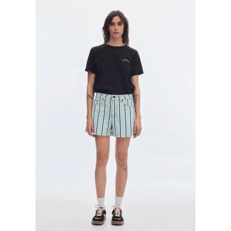 Short Rayas 100% Algodón Mujer