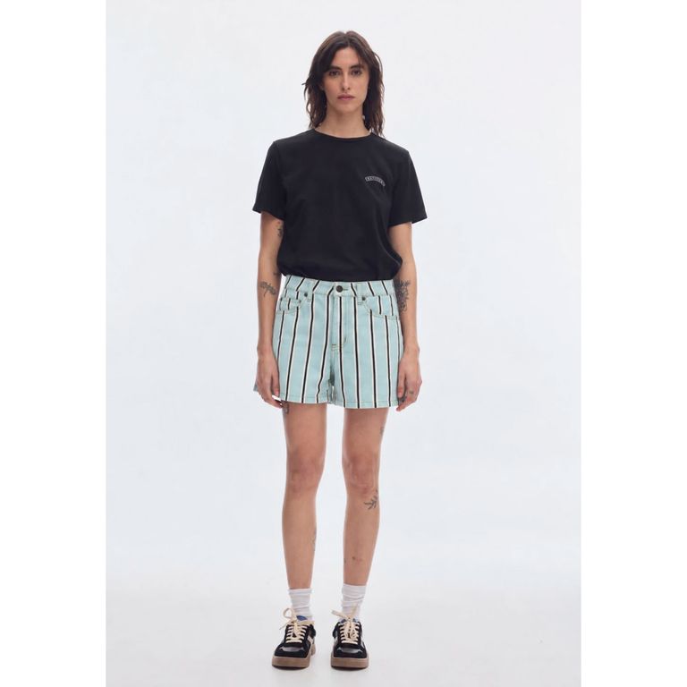 Short Rayas 100% Algodón Mujer
