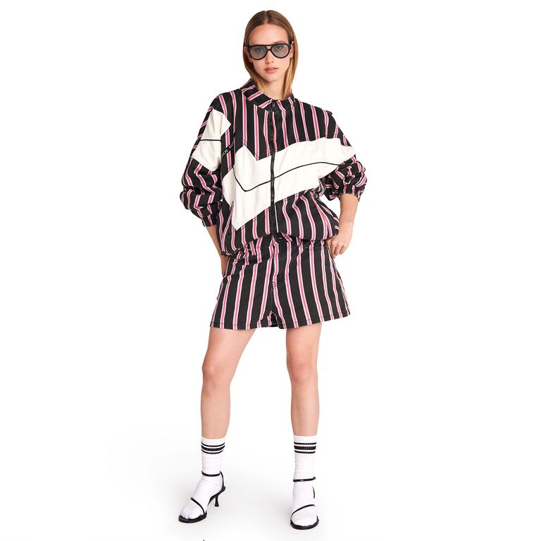 Chaqueta Oversize Rayas 100% Algodón Mujer