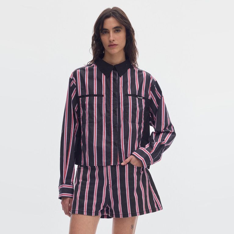 Blusa Rayas 100% Algodón Mujer