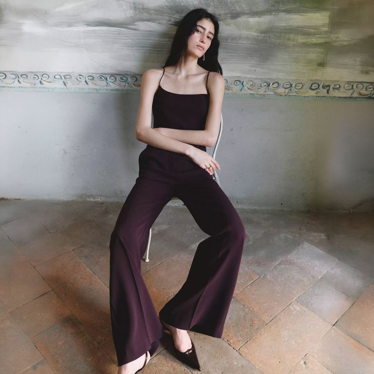 Pantalón Traje Tiro Alto Mujer