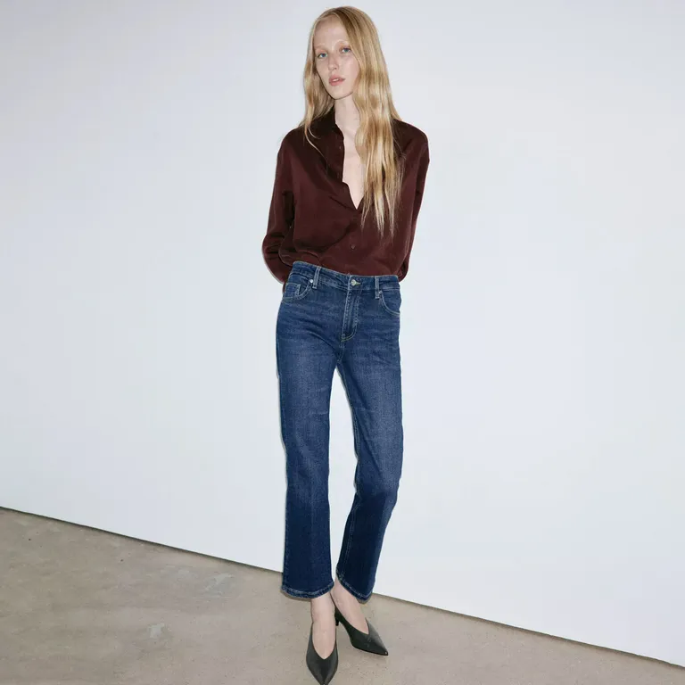 Jeans Sienna Flare Crop Mujer
