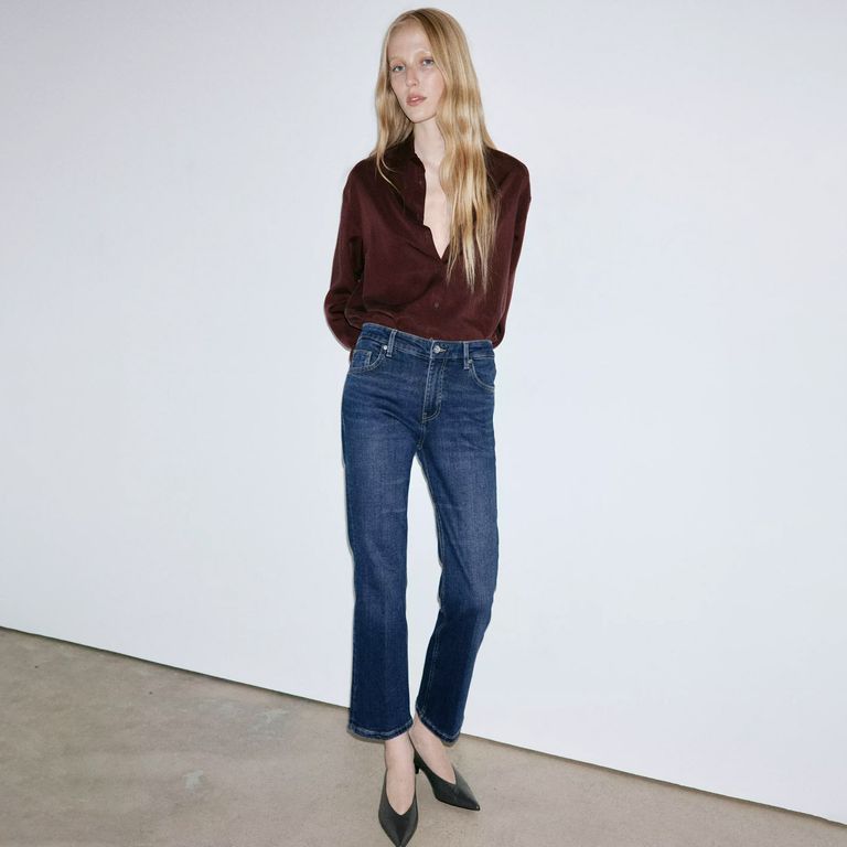 Jeans Sienna Flare Crop Mujer