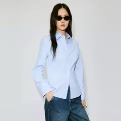 MANGO - Camisa Popelina Entallada Mujer