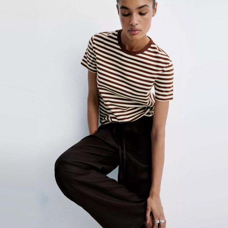 Polera Algodón Rayas Mujer