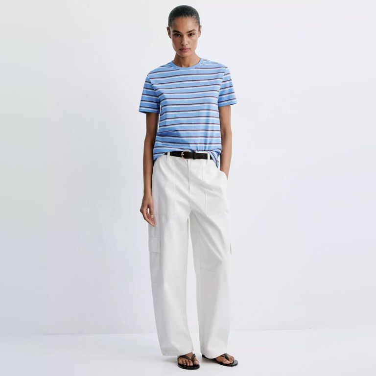 Polera Algodón Rayas Mujer