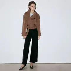 MANGO - Jeans Catherin Culotte Tiro Alto Mujer
