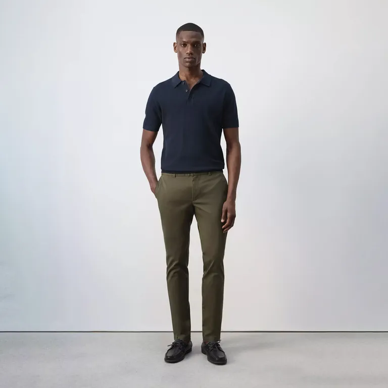 Pantalón Barna Slim Fit Chino Sarga Hombre
