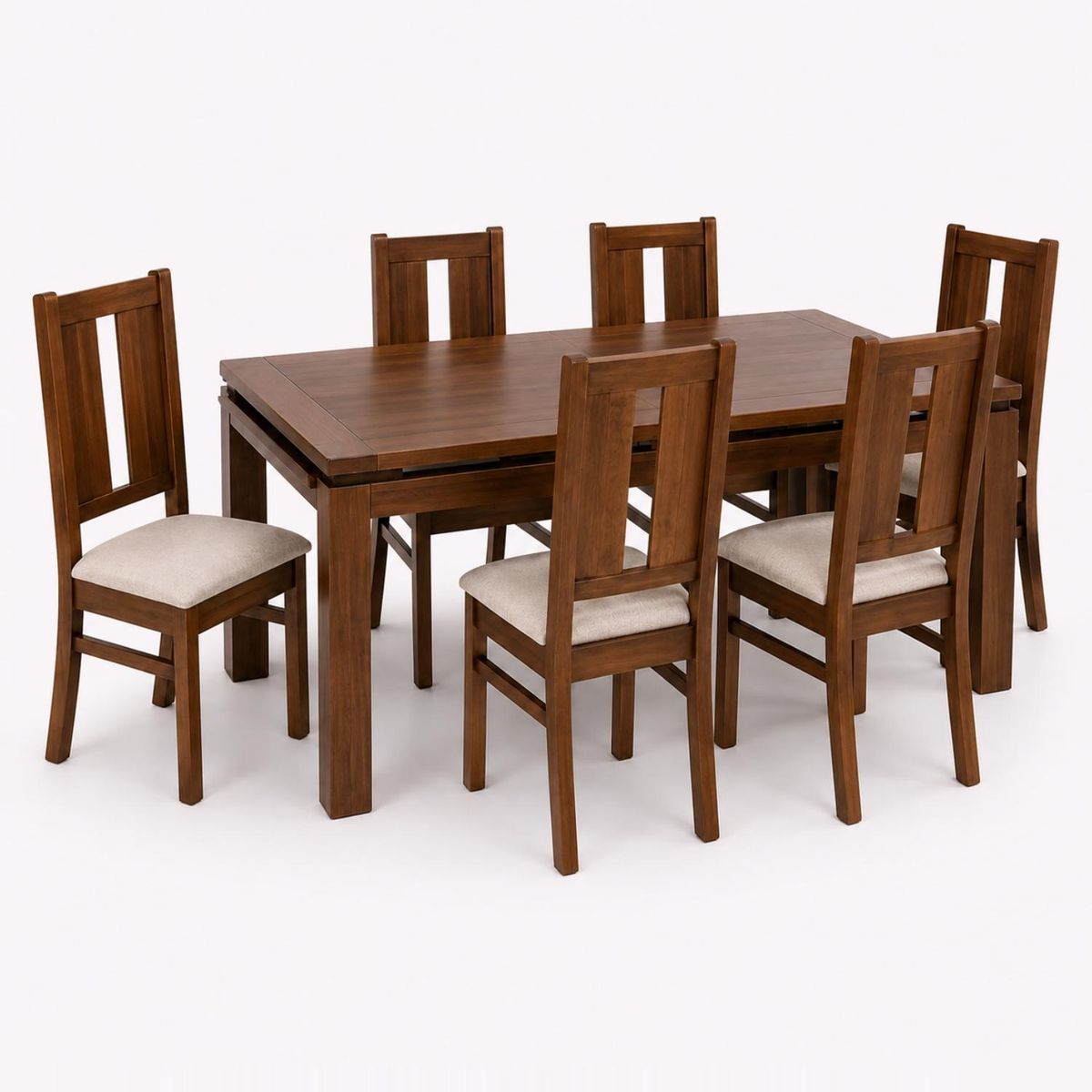 DAGON - Juego Comedor 6 Sillas Turin Café Dagon