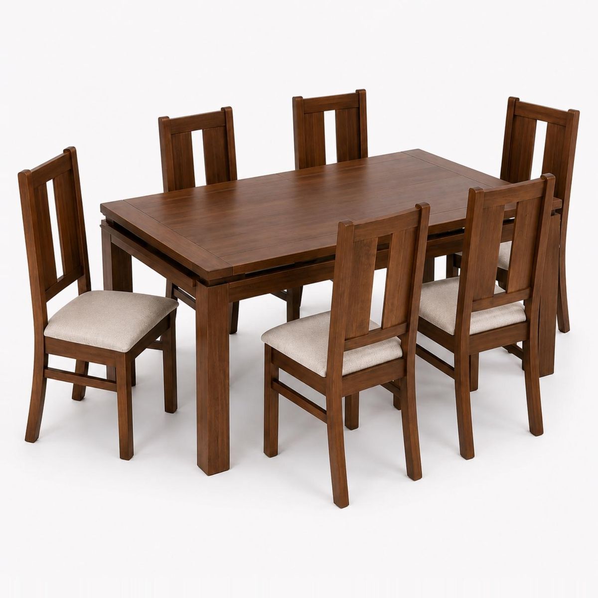 DAGON - Juego Comedor 6 Sillas Turin Café Dagon