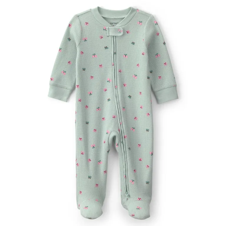 Pijama Algodón Térmico Bebé Niña Rn A 9 Meses