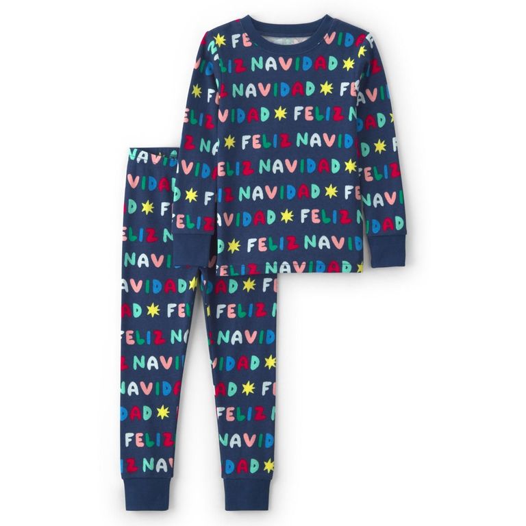 Pijama 2 Piezas Algodón Navidad Bebé Unisex 9 A 24 Meses