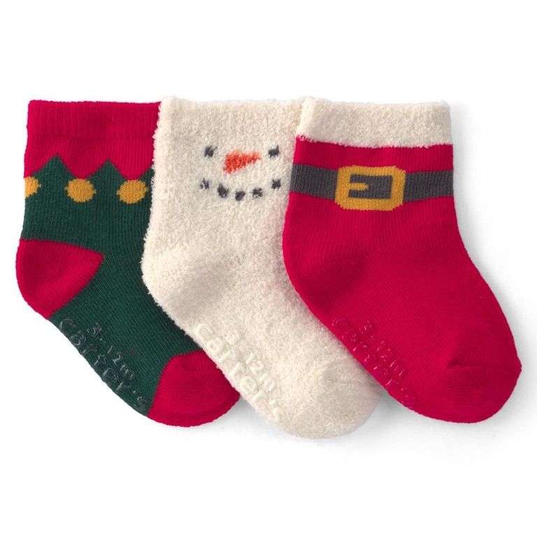 Pack 3 Pares de Calcetines Navidad Bebé Niño Carter´s