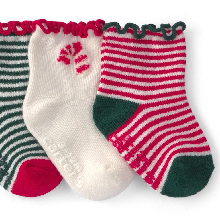 Pack 3 Pares de Calcetines Navidad Bebé Niña Carter´s