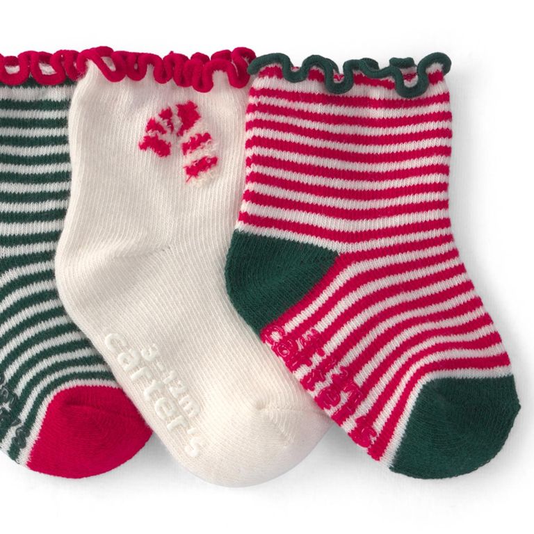 Pack 3 Pares de Calcetines Navidad Bebé Niña Carter´s
