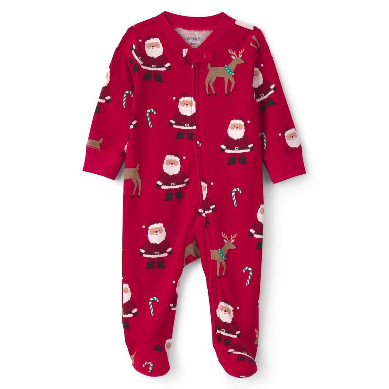 Pijama Algodón Navidad Bebé Unisex Rn A 9 Meses