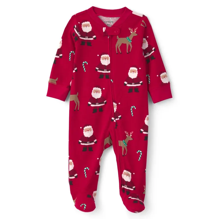 Pijama Algodón Navidad Bebé Unisex Rn A 9 Meses