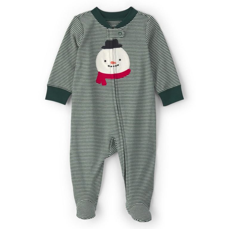 Pijama Algodón Navidad Bebé Unisex Rn A 9 Meses