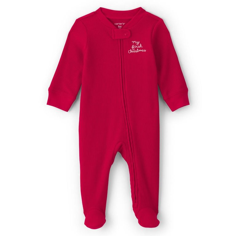 Pijama Algodón Navidad Bebé Unisex Rn A 9 Meses