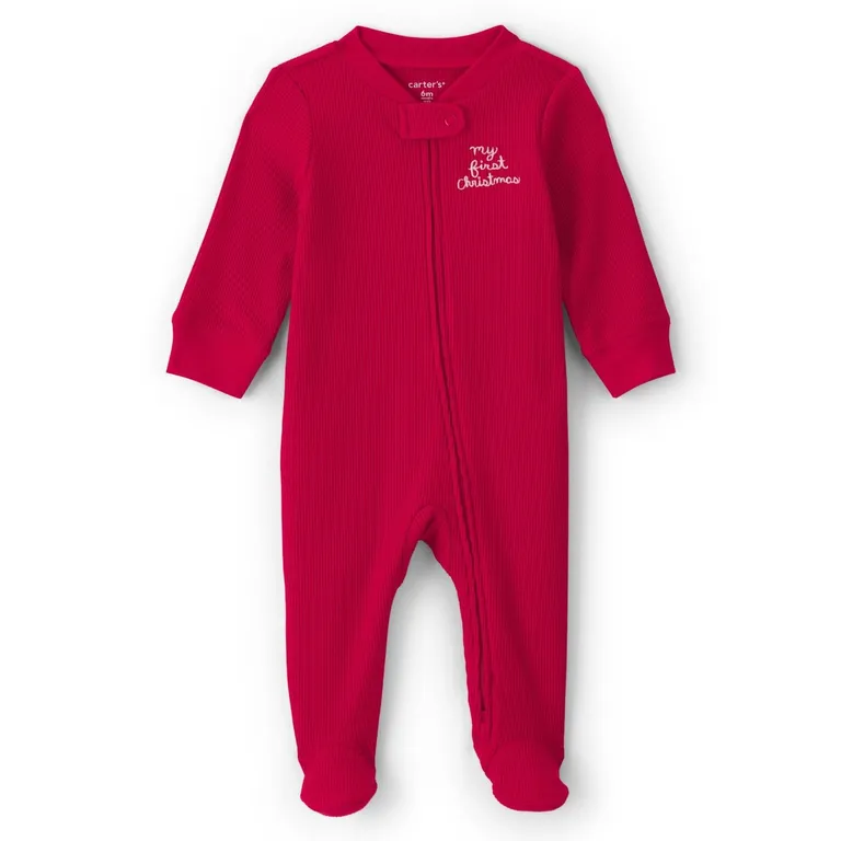 Pijama Algodón Navidad Bebé Unisex Rn A 9 Meses