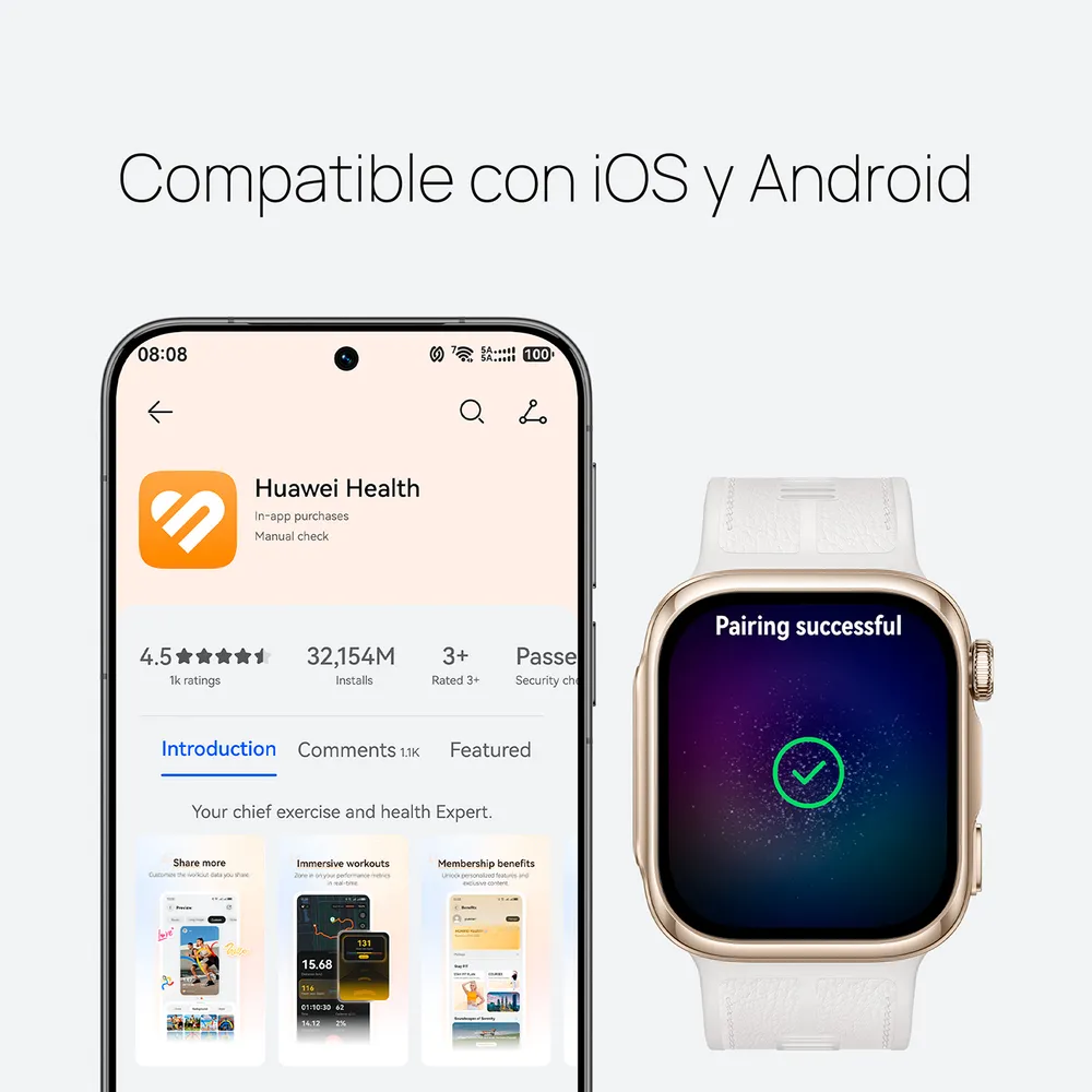 Huawei Watch D3 Dorado Claro, foto 8