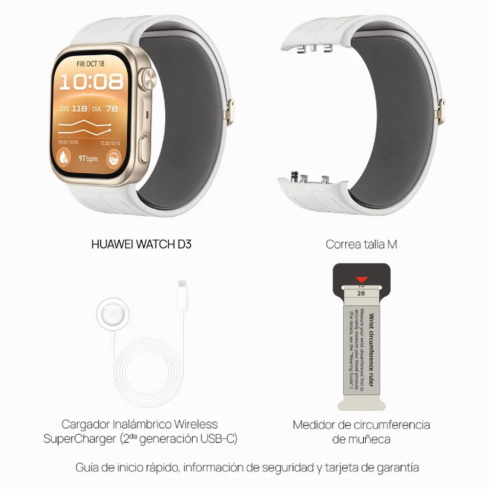 Huawei Watch D3 Dorado Claro, foto 11