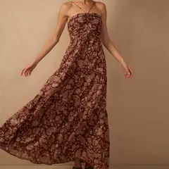 DRESS TO - Vestido Halter Algodón Mujer