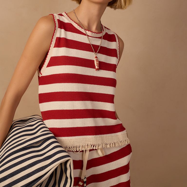 Polera Rayas Algodón Mujer