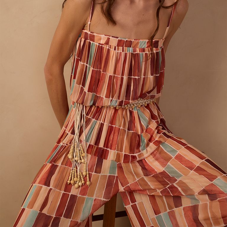 Blusa Fluida Estampado Rayas Mujer