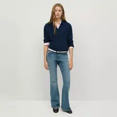 MANGO TEEN - Sweater Cuello Polo Trenzado Niña