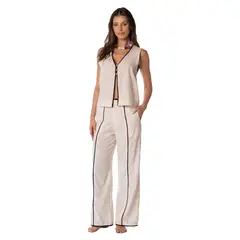 KIBYS - Pantalón Zenda 100% Algodón Mujer