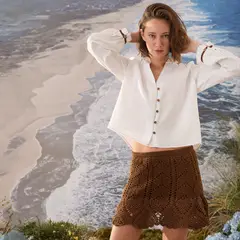 SAVIA - Falda Corta Tejida Mujer