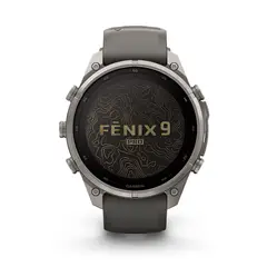 GARMIN - Smartwatch Fenix 9 Pro 47Mm Solar Titanio Gray Pebble/Plata