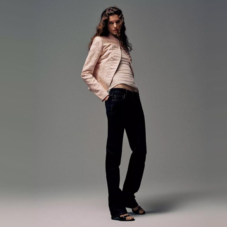 Jeans Slim Tiro Bajo Mujer