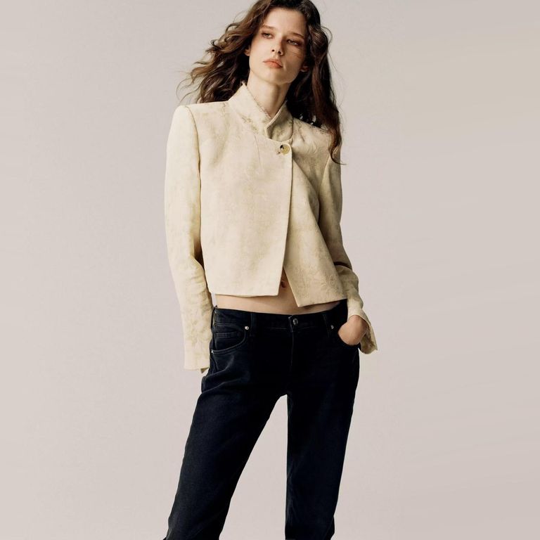 Jeans Slim Tiro Bajo Mujer